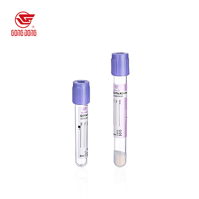 Tubo de recolección de sangre de vacío desechable (Tubo EDTA)