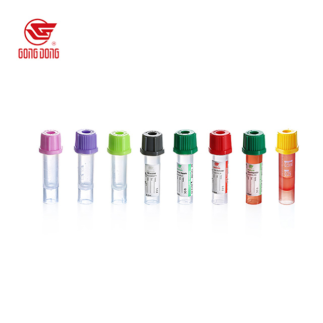 Micro tubos de recolección de sangre