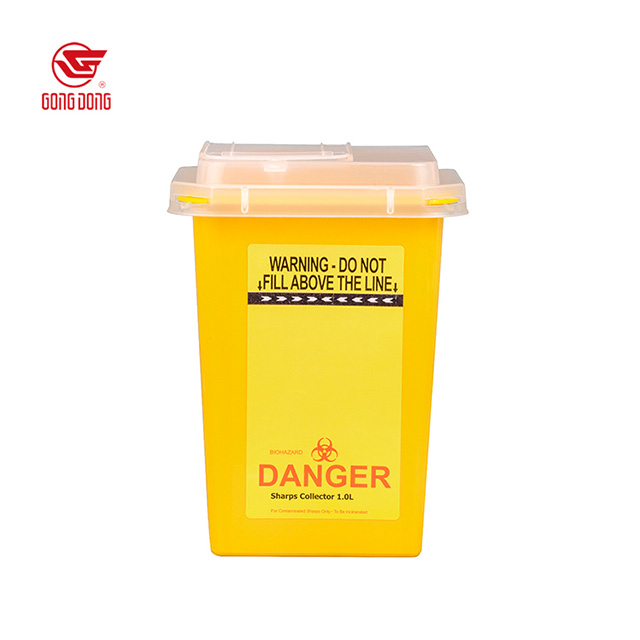 Residuos con recipiente afilado Capta amarilla 1L 3L 5L 7L 13L