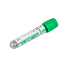 Tubo de recolección de sangre de vacío desechable (heparina con tubo de gel separador)